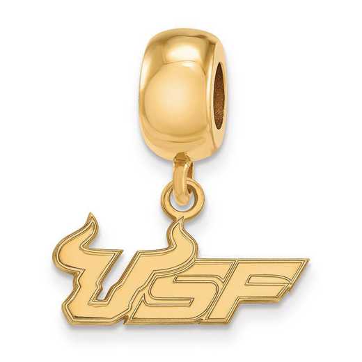 GP016USFL: SS W/GP Logoart Univ Of South Florida Small Reflection Beads
