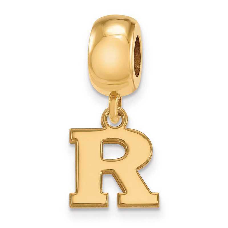 GP018RUT: SS W/GP Logoart Rutgers Xs Dangle Reflection Beads Charm