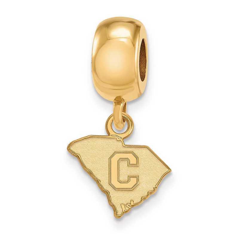 Letter C Sterling Silver Plated Bead
