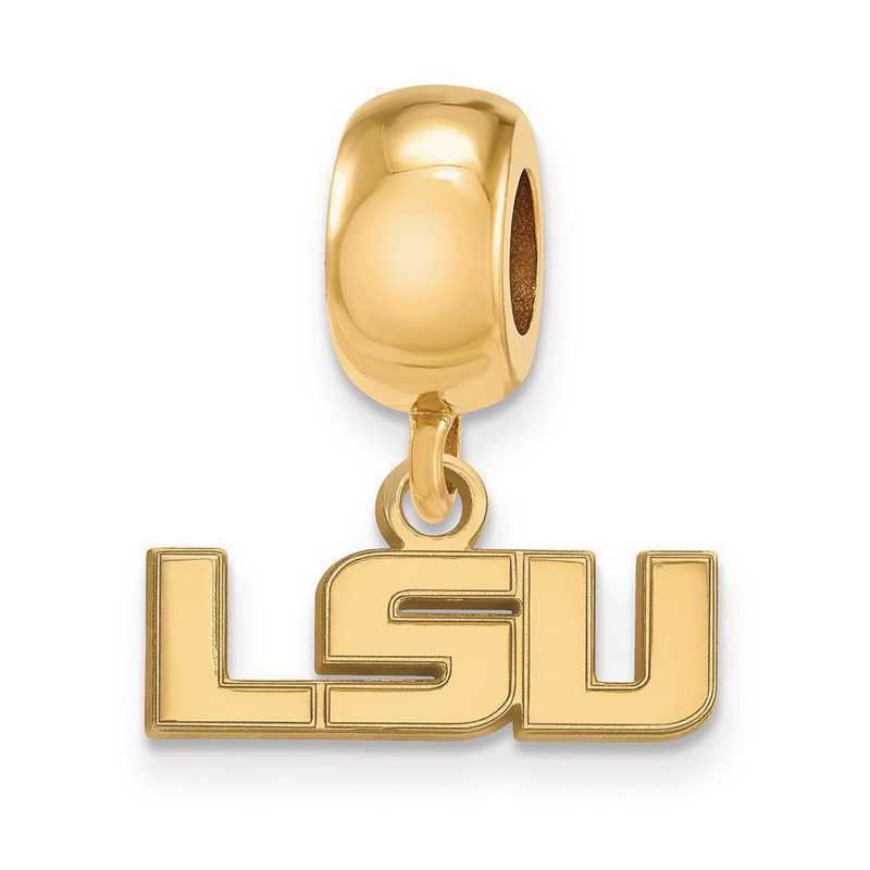 GP029LSU: SS W/GP Logoart Louisiana State Univ Reflection Beads Char