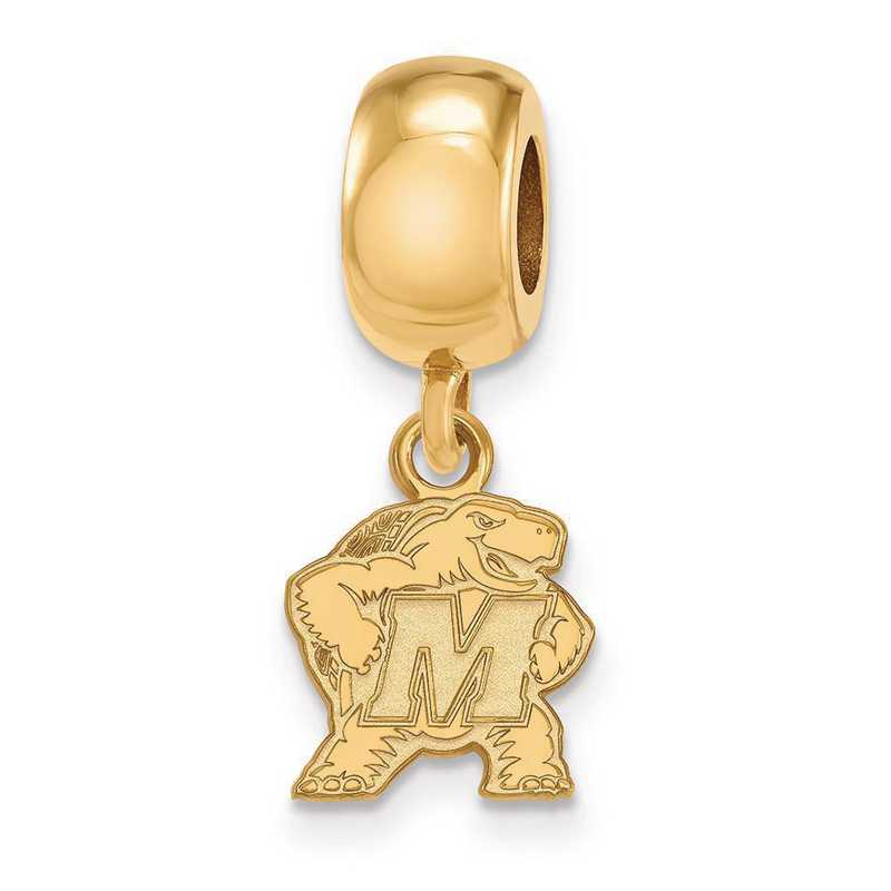 GP030UMD: SS W/GP Logoart Maryland Xs Dangle Reflection Beads Charm