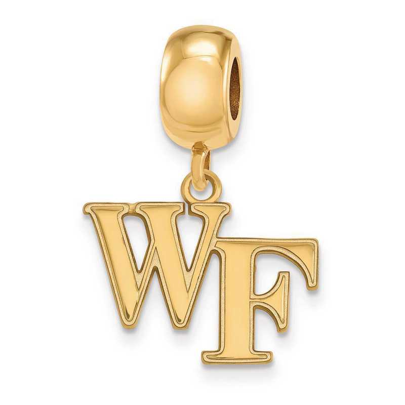 GP030WFU: SS W/GP Logoart Wake Forest Univ Small Reflection Beads