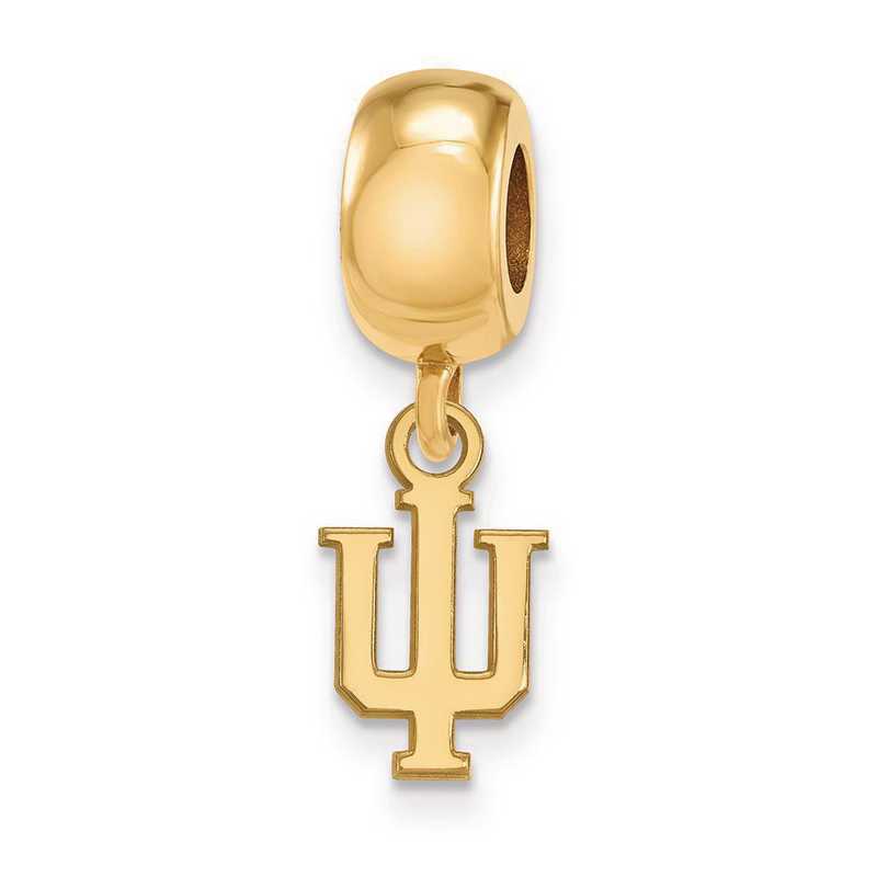 GP033IU: SS W/GP Logoart Indiana Univ Xs Reflection Beads Charm