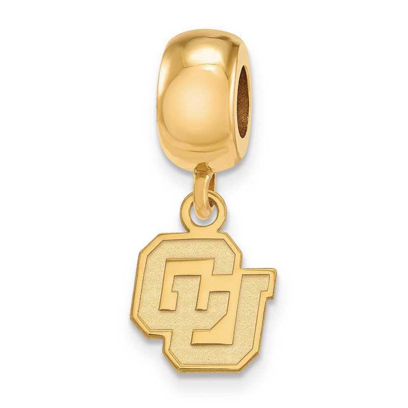 GP034UCO: SS W/GP Logoart Univ Of Colorado Xs Reflection Beads Charm