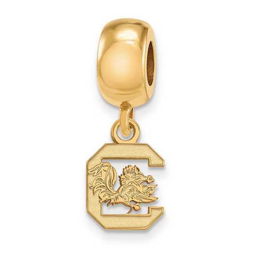 GP035USO: SS/GP Logoart U Of South Carolina Xs Reflection Beads Charm