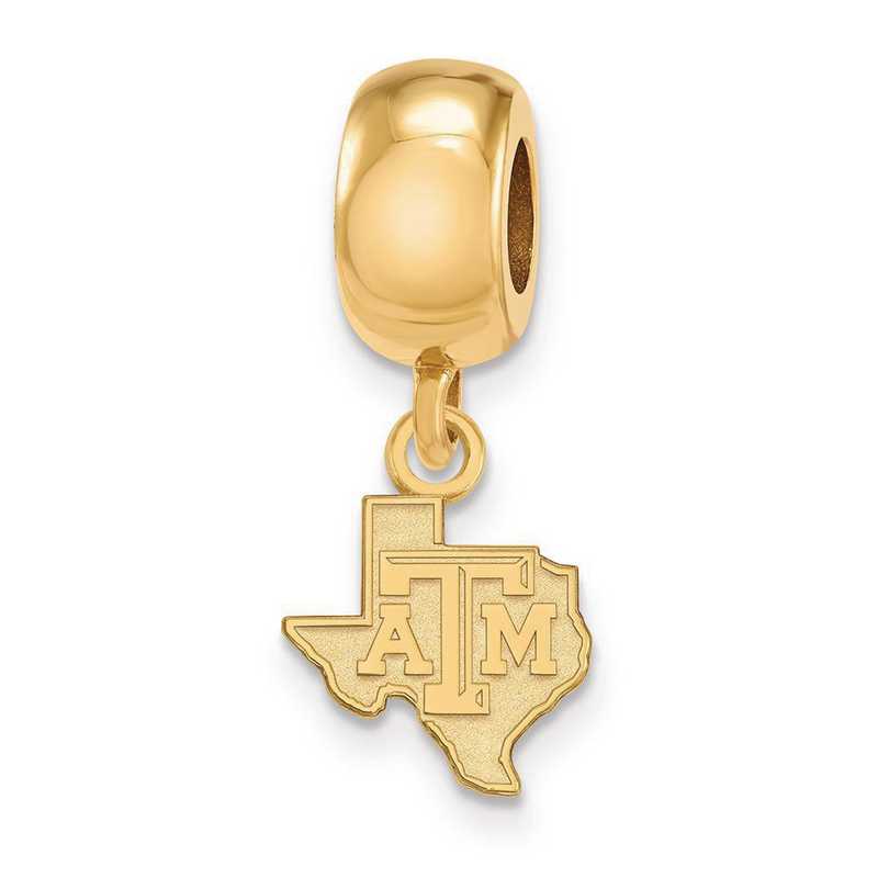 GP052TAM: SS W/GP Logoart Texas A&M Univ Xs Reflection Beads Charm