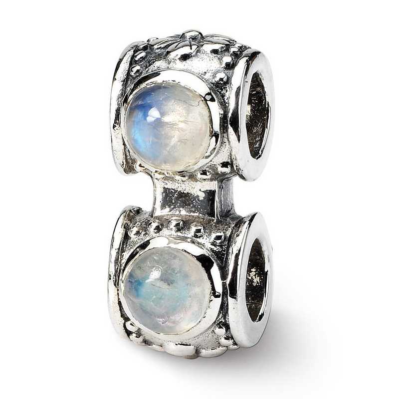 Sterling Silver Reflections Moonstone Bead