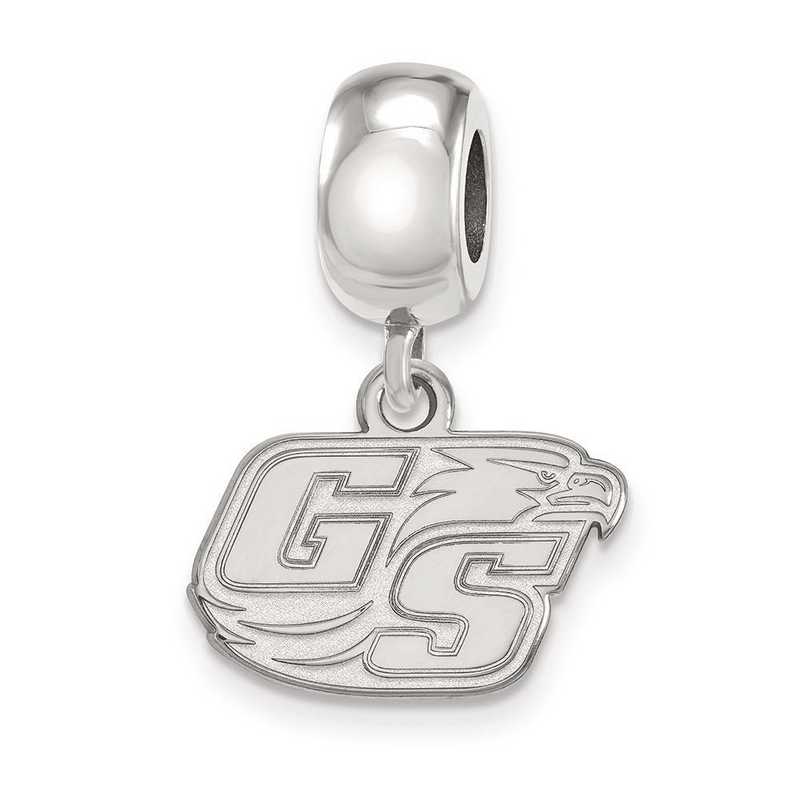 SS013GSU: SS Rh-P Logoart Georgia Southern U Xs Reflection Beads Charm