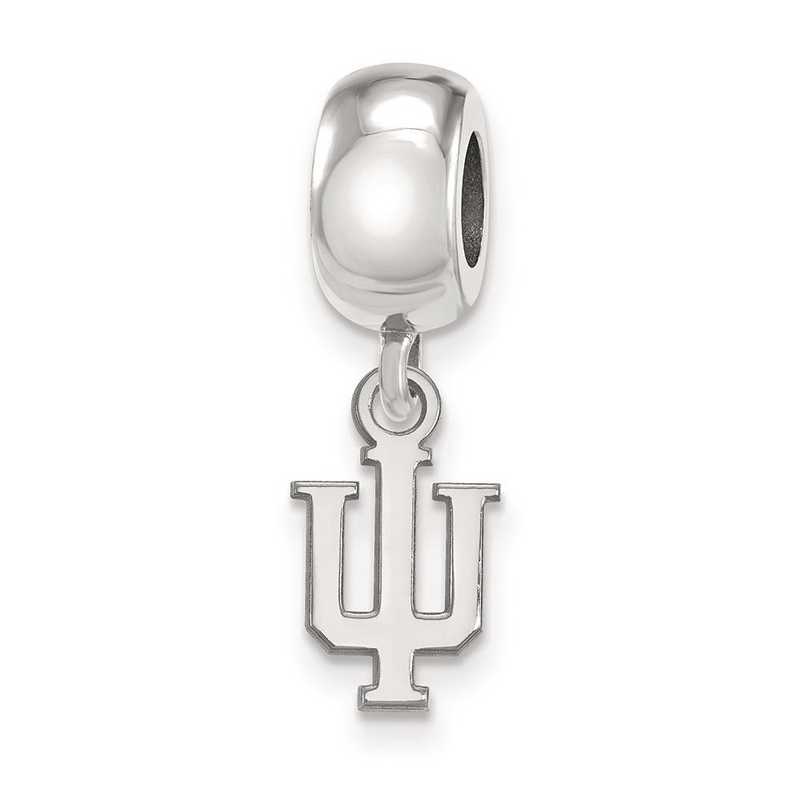 SS033IU: SS Rh-P Logoart Indiana Univ Xs Reflection Beads Charm