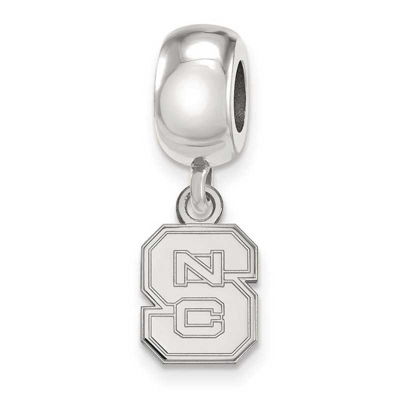 SS035NCS: SS Logoart North Carolina State U Xs Reflection Beads Charm