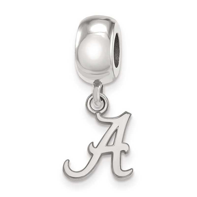 SS035UAL: SS Rh-P Logoart Univ Of Alabama Xs Reflection Beads Charm