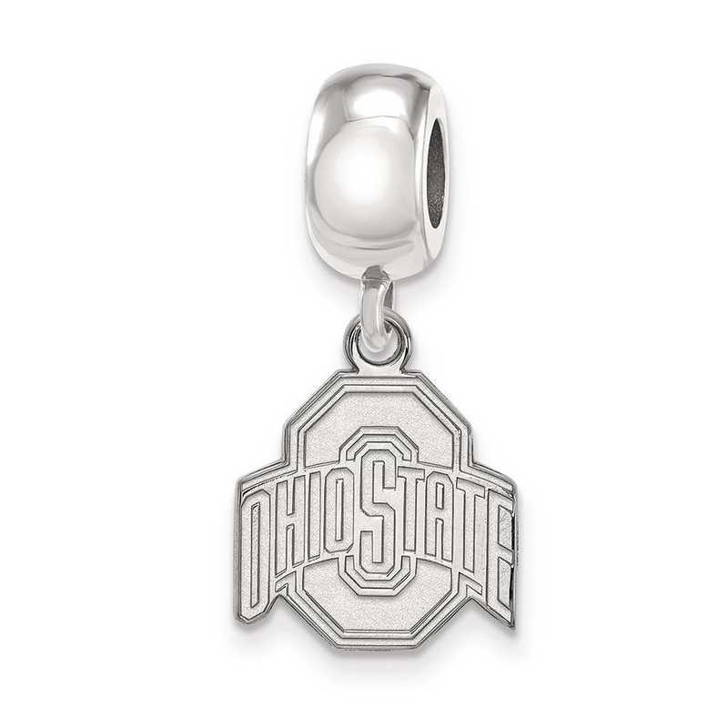 SS037OSU: SS Rh-P Logoart Ohio State Univ Small Reflection Beads