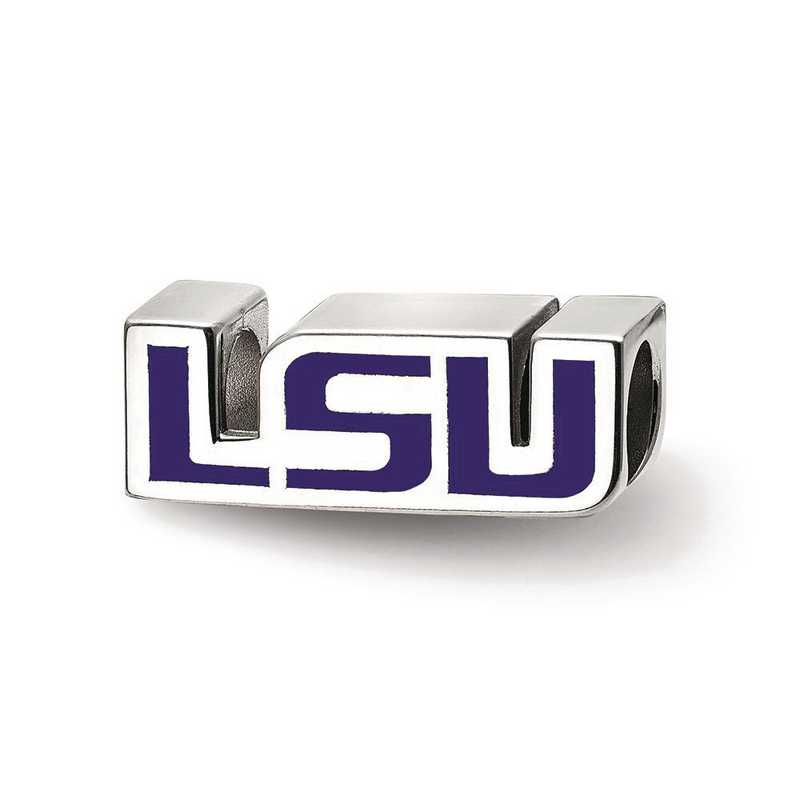SS500LSU: SS Logoart Louisiana St. U Primary Logo Reflection Beads