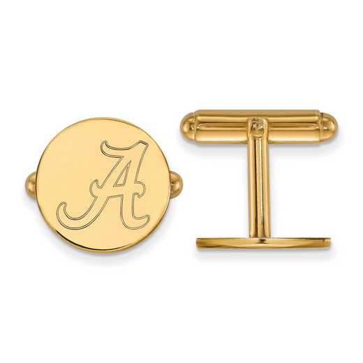 GP012UAL: LogoArt NCAA Cufflinks - Alabama - Yellow