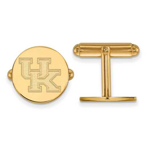 GP012UK: LogoArt NCAA Cufflinks - Kentucky - Yellow