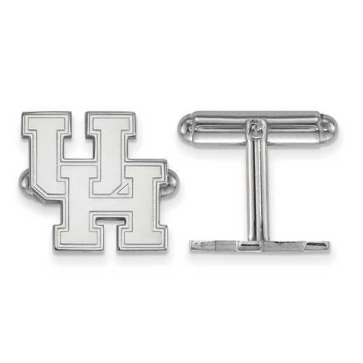 SS010UHO: LogoArt NCAA Cufflinks - Houston - White