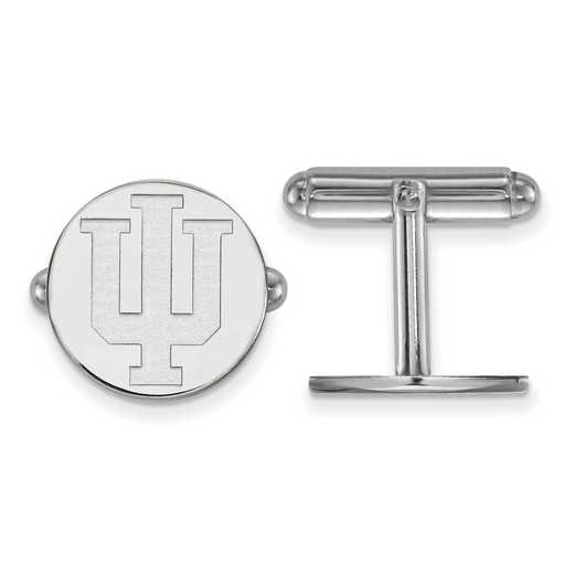 SS012IU: LogoArt NCAA Cufflinks - Indiana - White