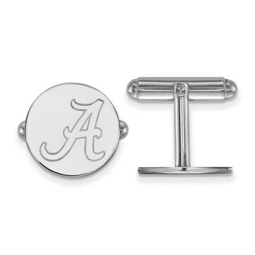 SS012UAL: LogoArt NCAA Cufflinks - Alabama - White