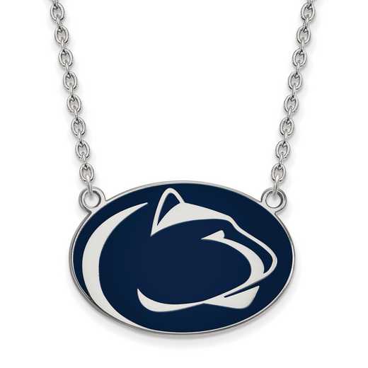 SS019PSU-18: LogoArt NCAA Enamel Pendant - Penn State - White