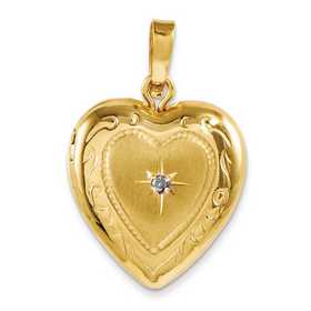14K Or Jaune Lincoln Memorial Charm 13x12mm 1.99 G