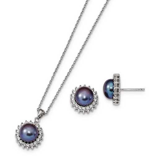Jewelry Sets Earrings/Necklace Sterling Silver RH 6.7mm White FWC Pearl Earring and Necklace Set Jewelry Sets Earrings/Necklace Sterling Silver RH 6.7mm White FWC Pearl Earring and Necklace Set