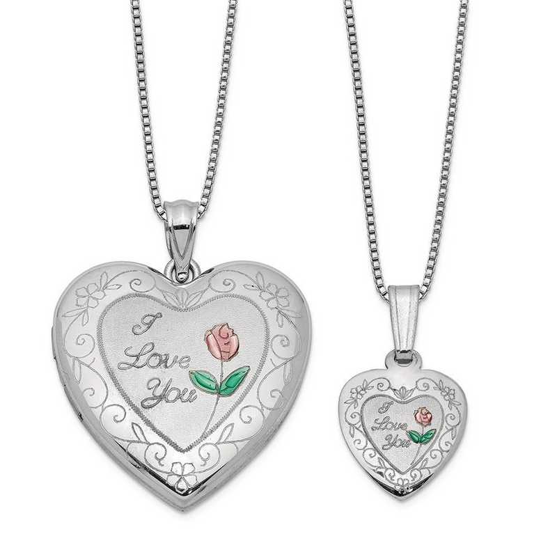 White Yellow Heart Shape Locket Pendant with Diamond 21mm New