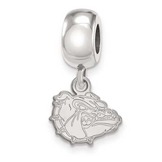 SS012GON: SS Rh-pl LA Gonzaga University Bead Charm XS Dangle