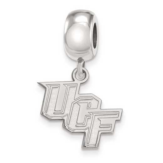 SS023UCF: SS Rh-p LogoArt Univ of Central Florida Small Dangle Bead