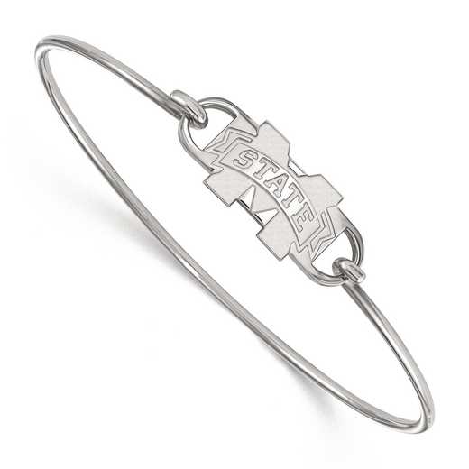 SS022MSS-7: SS LogoArt Mississippi St Univ MED Ctr Wire Bangle