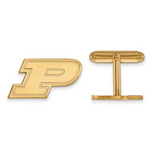 GP012PU: Sterling Silver w/GP LogoArt Purdue Cuff Link