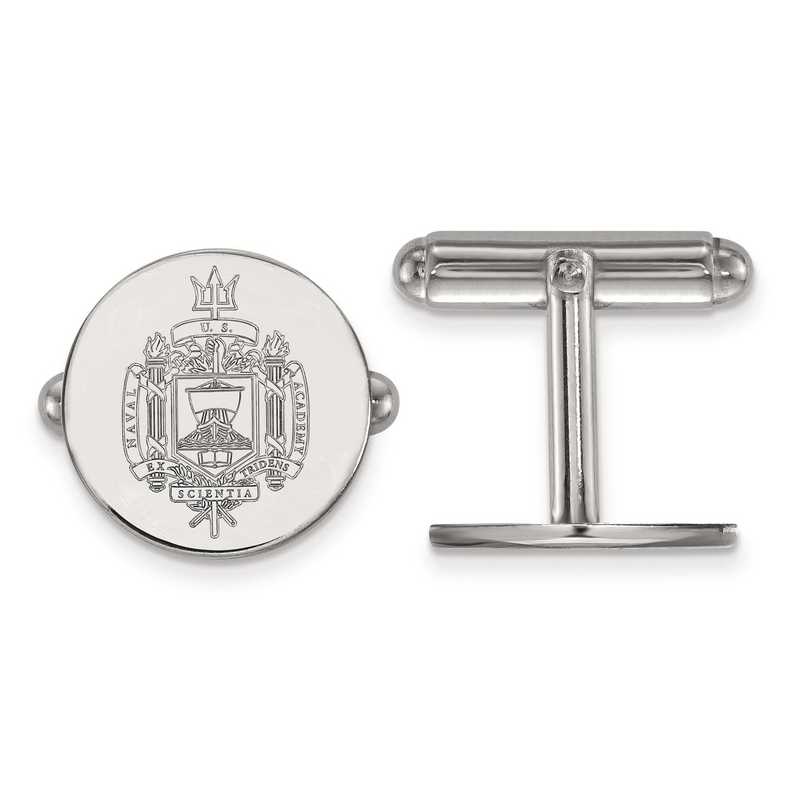 Collegiate United States Naval Academy Sterling Silver LogoArt Navy Large Crest 
