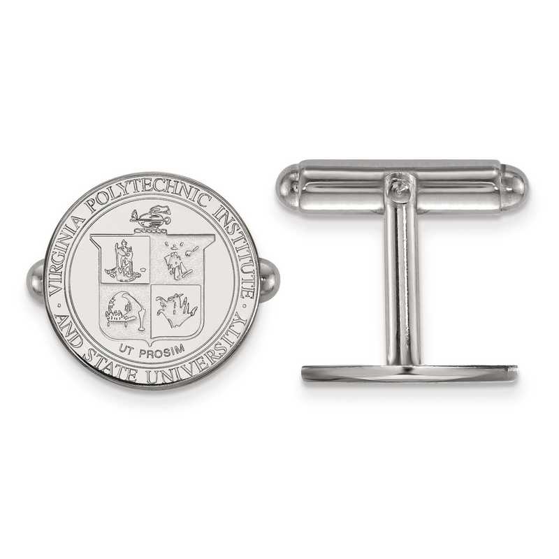 SS065VTE: SS LogoArt Virginia Tech Crest Cuff Link