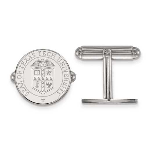 SS073TXT: SS LogoArt Texas Tech University Crest Cuff Link