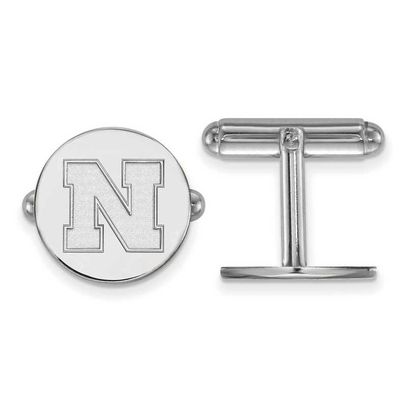SS086UNE: SS LogoArt University of Nebraska Cuff Links