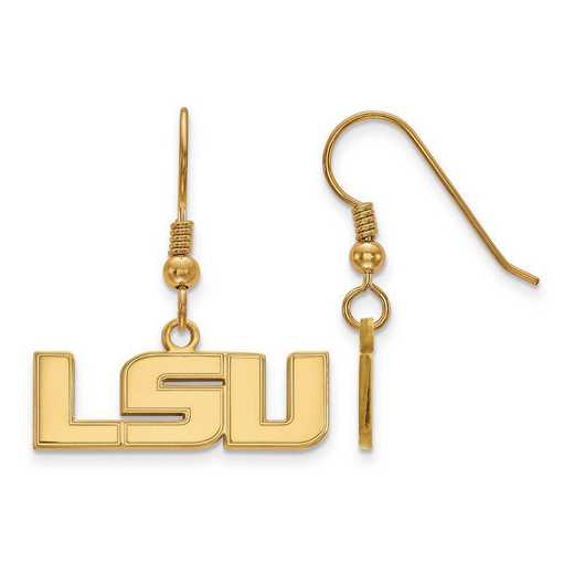 GP006LSU: SS GP LogoArt Louisiana State Univ Small Dangle Earr