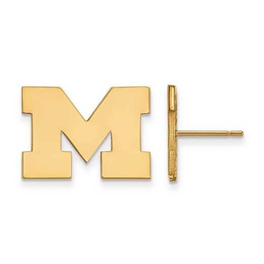 GP009UM: SS GP LogoArt Michigan (Univ Of) Small Post Earrings