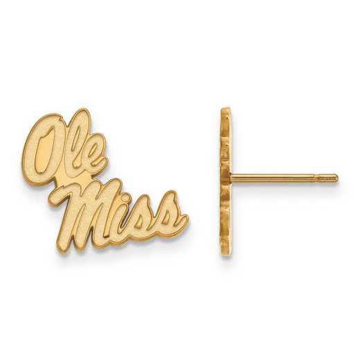 GP050UMS: SS GP LogoArt University of Mississippi Small Post Earrings