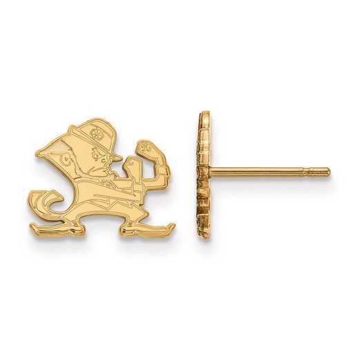 GP050UND: SS GP LogoArt University of Notre Dame XS Post Earring