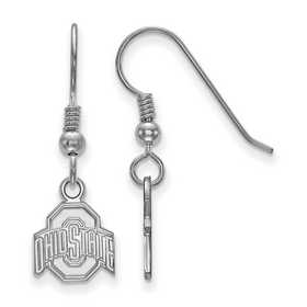 14k Gold Plated Silver Ohio State Univ. Small Dangle Earrings