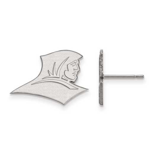 SS006PRC: SS Rh-pl LogoArt Providence College Small Post Earrings