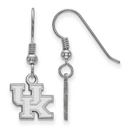 SS006UK: SS LogoArt Kentucky XS Dangle Earrings - White