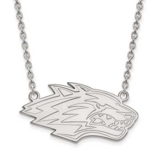 1W009UNM-18: 10kw LogoArt Univ of New Mexico Large Pendant w/Necklace