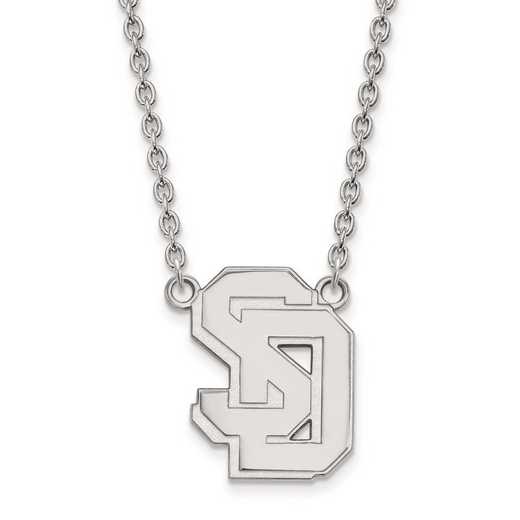 1W010USD-18: 10kw LogoArt Univ of South Dakota Large Pendant w/Necklace