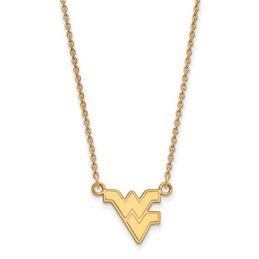 GP015WVU-18: SS YGFP LogoArt West Virginia Small Neck - Yellow