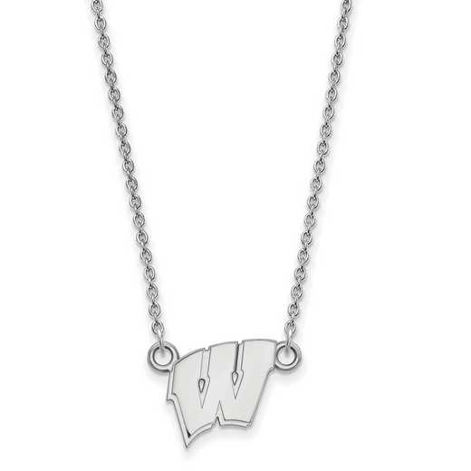 SS015UWI-18: SS LogoArt Wisconsin Small Neck - White