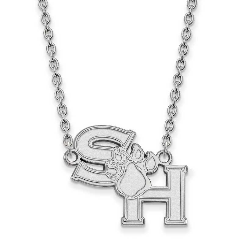 SS006SHS-18: SS LogoArt Sam Houston St U LG Pendant w/Necklace