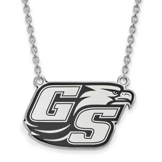 SS015GSU-18: SS LogoArt Georgia Southern U LG Enamel Pendant w/Necklace