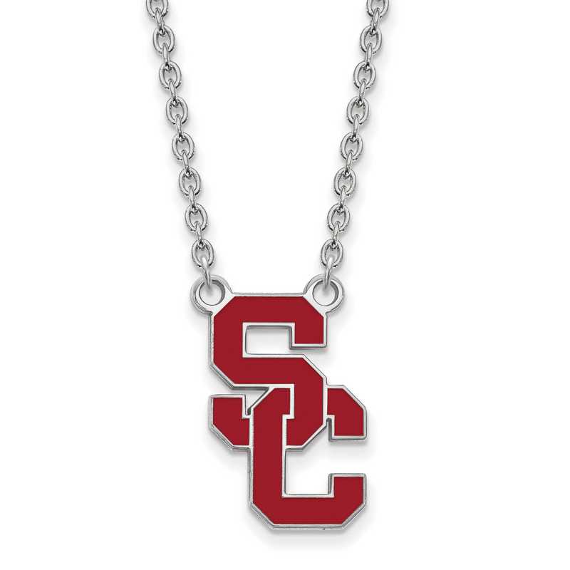 SS016USC-18: SS Univ of Southern California LG Pendant w/ Necklace