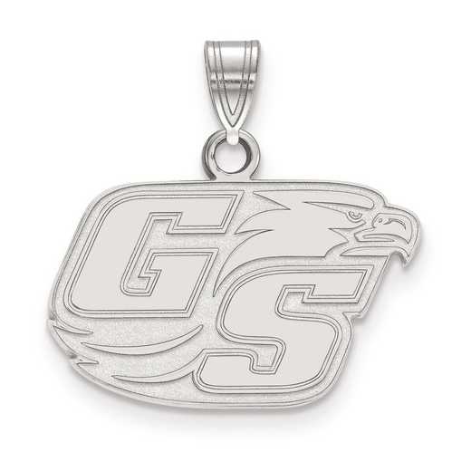 SS001GSU: SS LogoArt Georgia Southern University Small Pendant