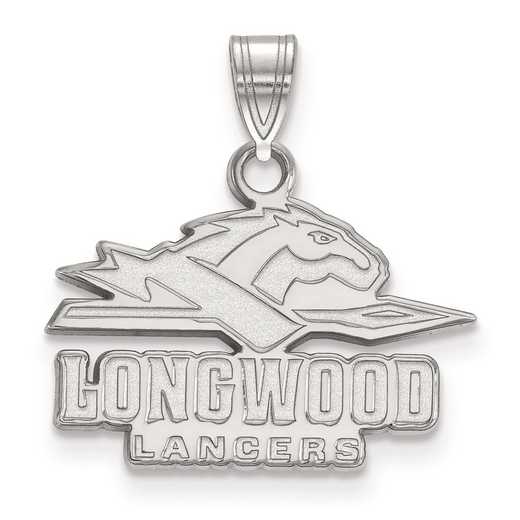 SS001LOC: SS LogoArt Longwood University Small Pendant